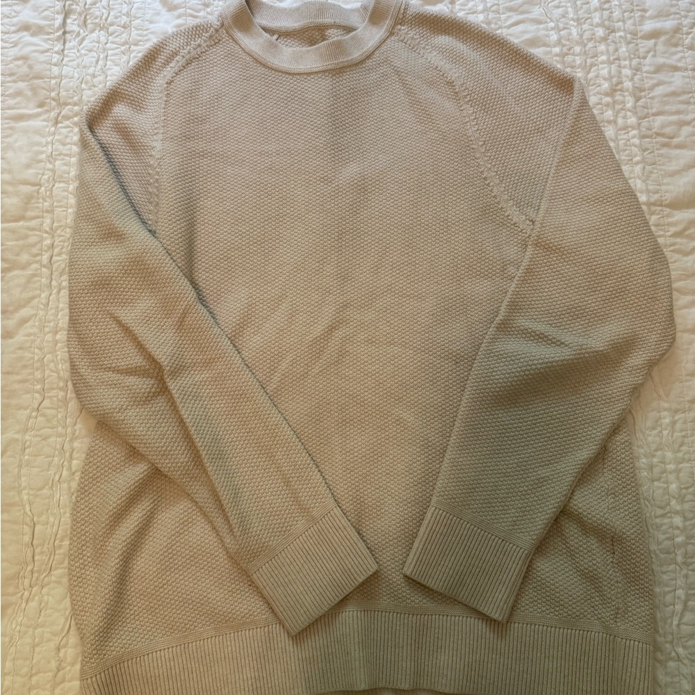 lululemon athletica Men's Cream Crewneck Sweater